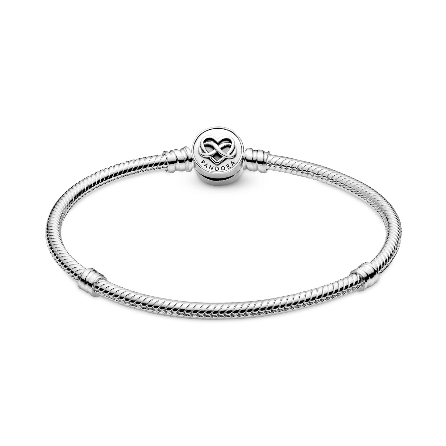Pandora Moments Heart Infinity Clasp Snake Chain Bracelet Premium Fashion Jewelry Gift Collection
