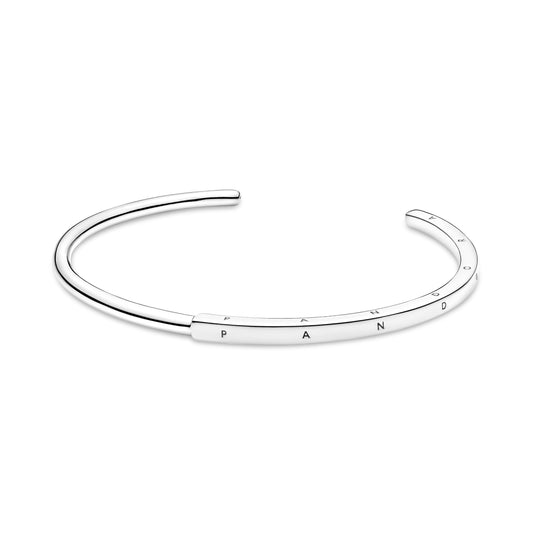 Pandora Signature I-D (Open) bangle Premium Fashion Jewelry Gift Collection