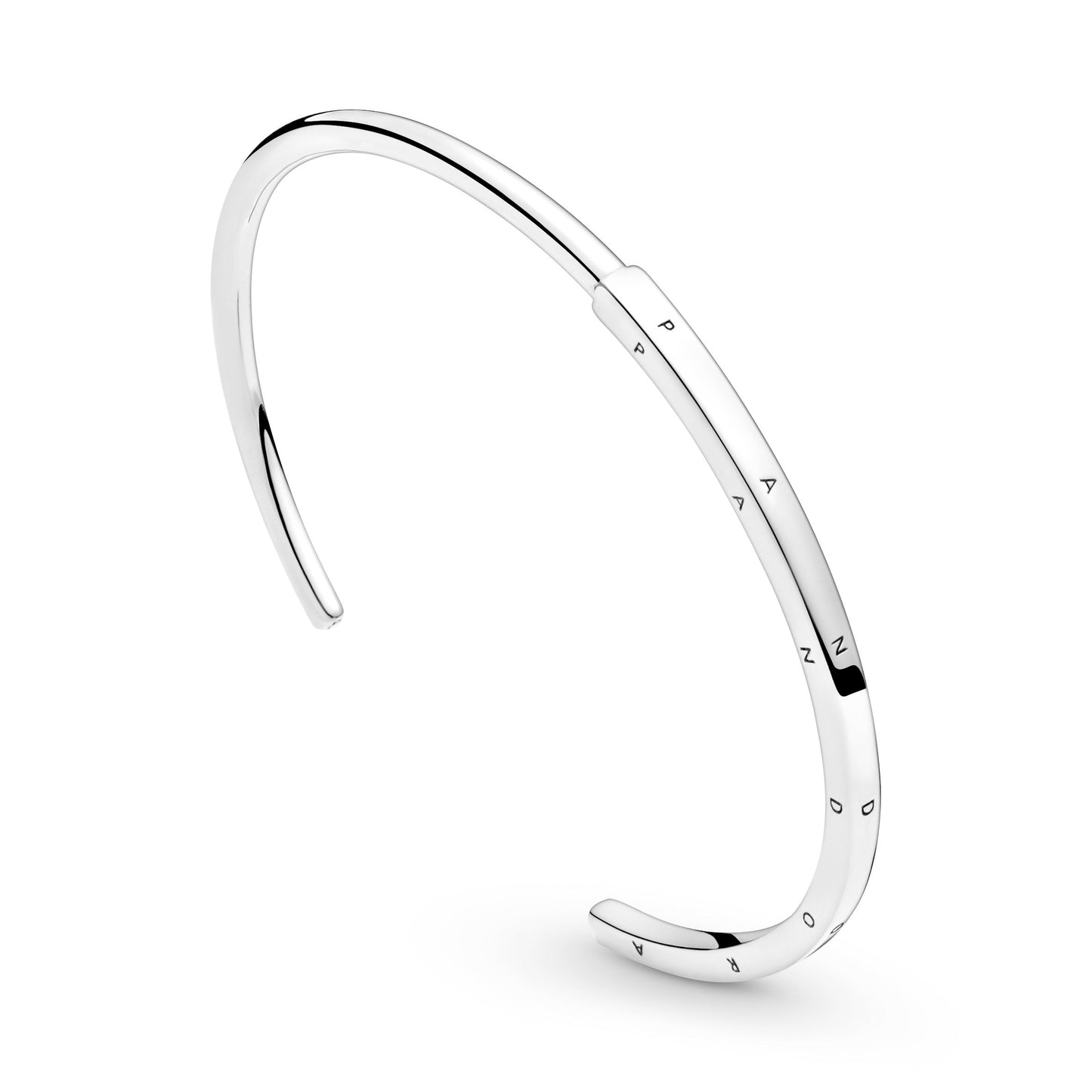 Pandora Signature I-D (Open) bangle Premium Fashion Jewelry Gift Collection