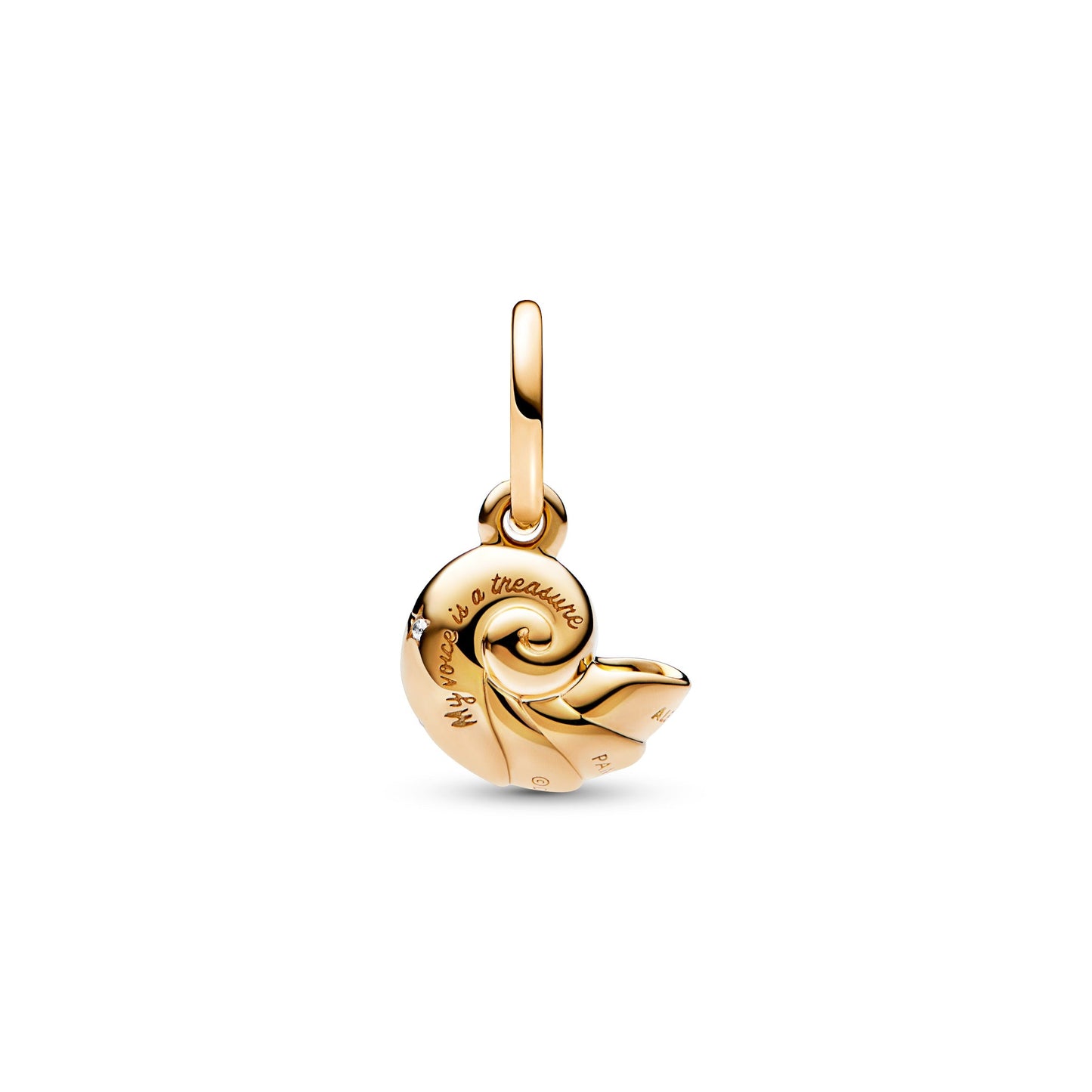 Disney The Little Mermaid Enchanted Shell Dangle Charm Premium Fashion Jewelry Gift Collection