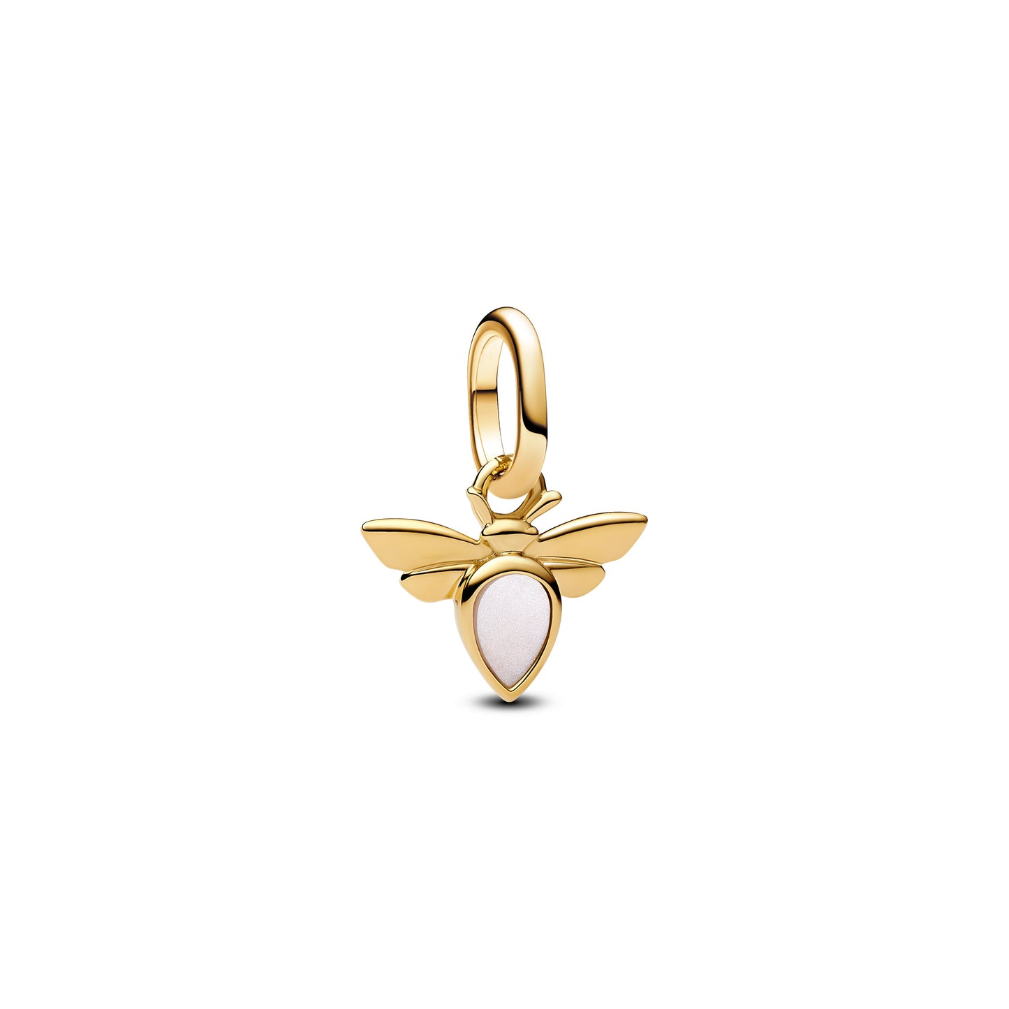 White Bee Mini Dangle Charm Premium Fashion Jewelry Gift Collection