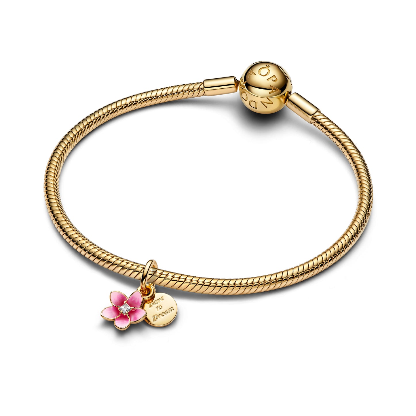 Disney Moana Flower Dangle Charm Premium Fashion Jewelry Gift Collection