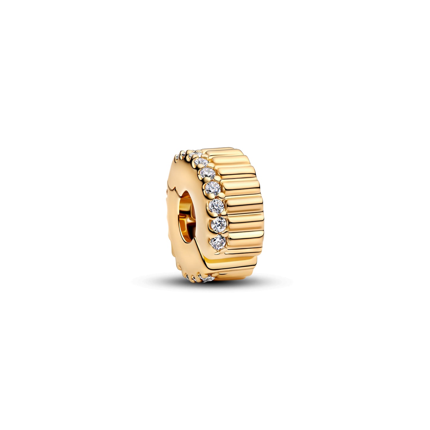 Ribbed Clip Charm Premium Fashion Jewelry Gift Collection