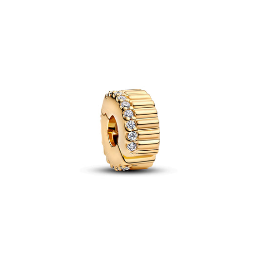 Ribbed Clip Charm Premium Fashion Jewelry Gift Collection