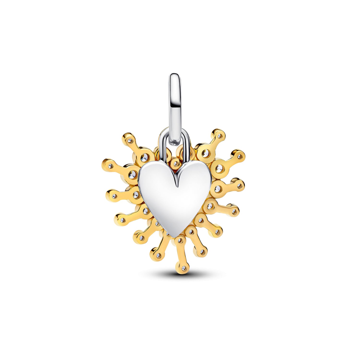Radiant Heart Double Dangle Charm Premium Fashion Jewelry Gift Collection