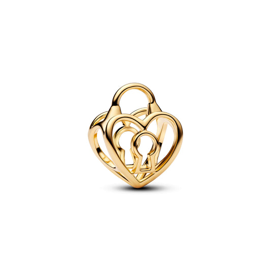 Openwork Heart Padlock Charm Premium Fashion Jewelry Gift Collection