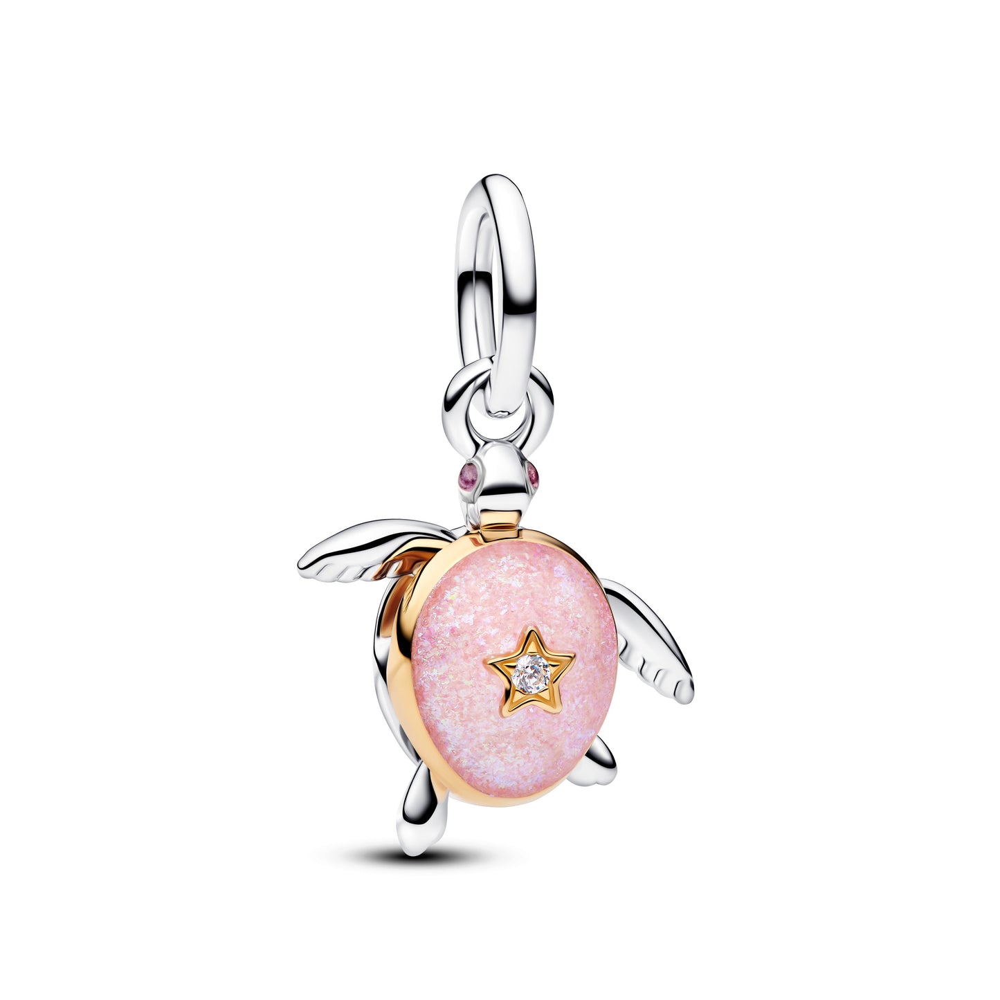2026 Pink Sea Turtle Lab-grown Diamond Dangle Charm Premium Fashion Jewelry Gift Collection