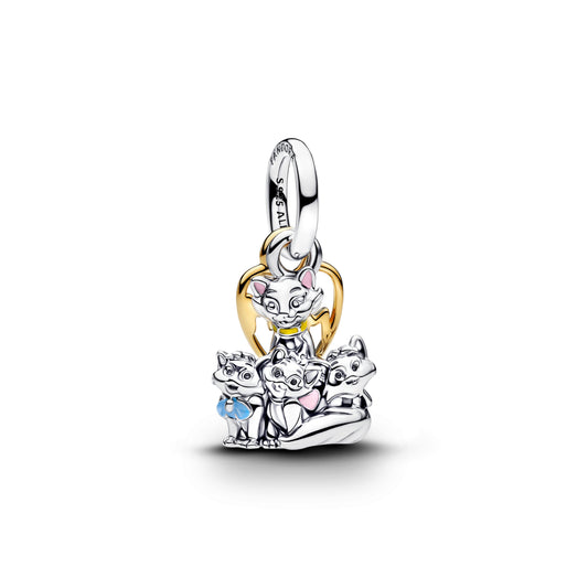 Disney Aristocats Duchess & Kittens Dangle Charm Premium Fashion Jewelry Gift Collection