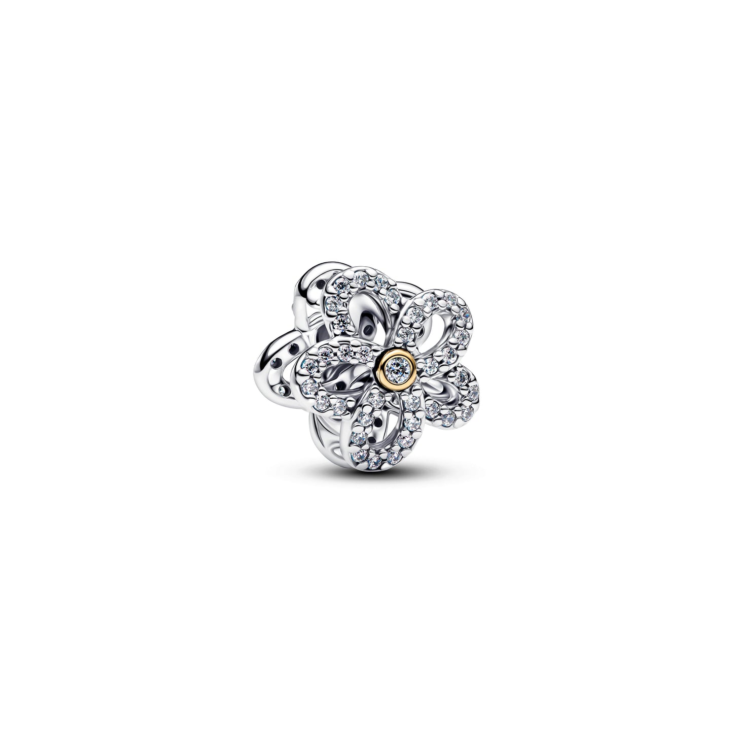 Pavé Flower Openwork Charm Premium Fashion Jewelry Gift Collection