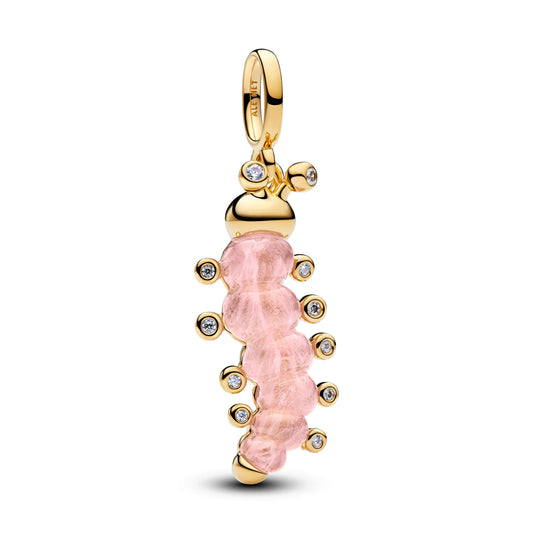 Pink Caterpillar Charm Premium Fashion Jewelry Gift Collection