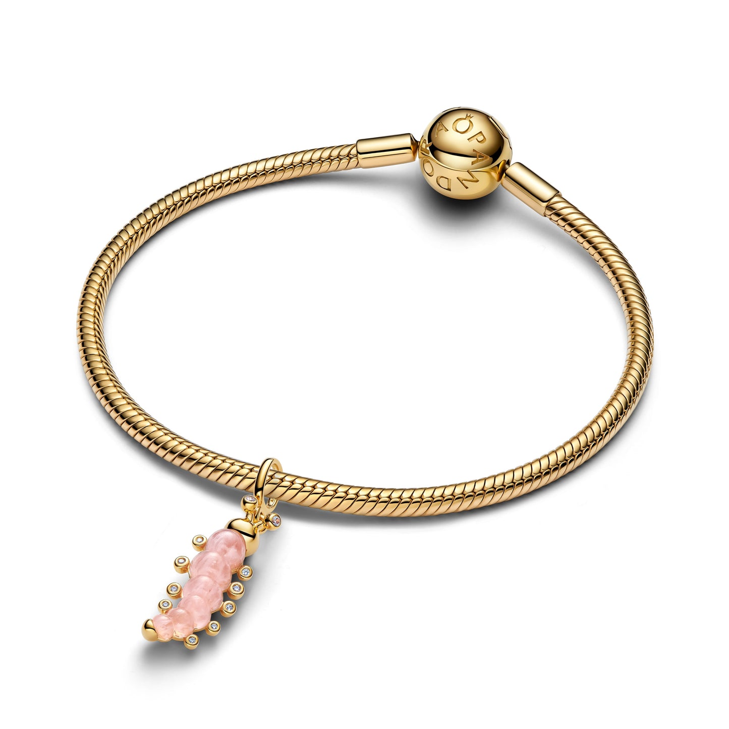 Pink Caterpillar Charm Premium Fashion Jewelry Gift Collection