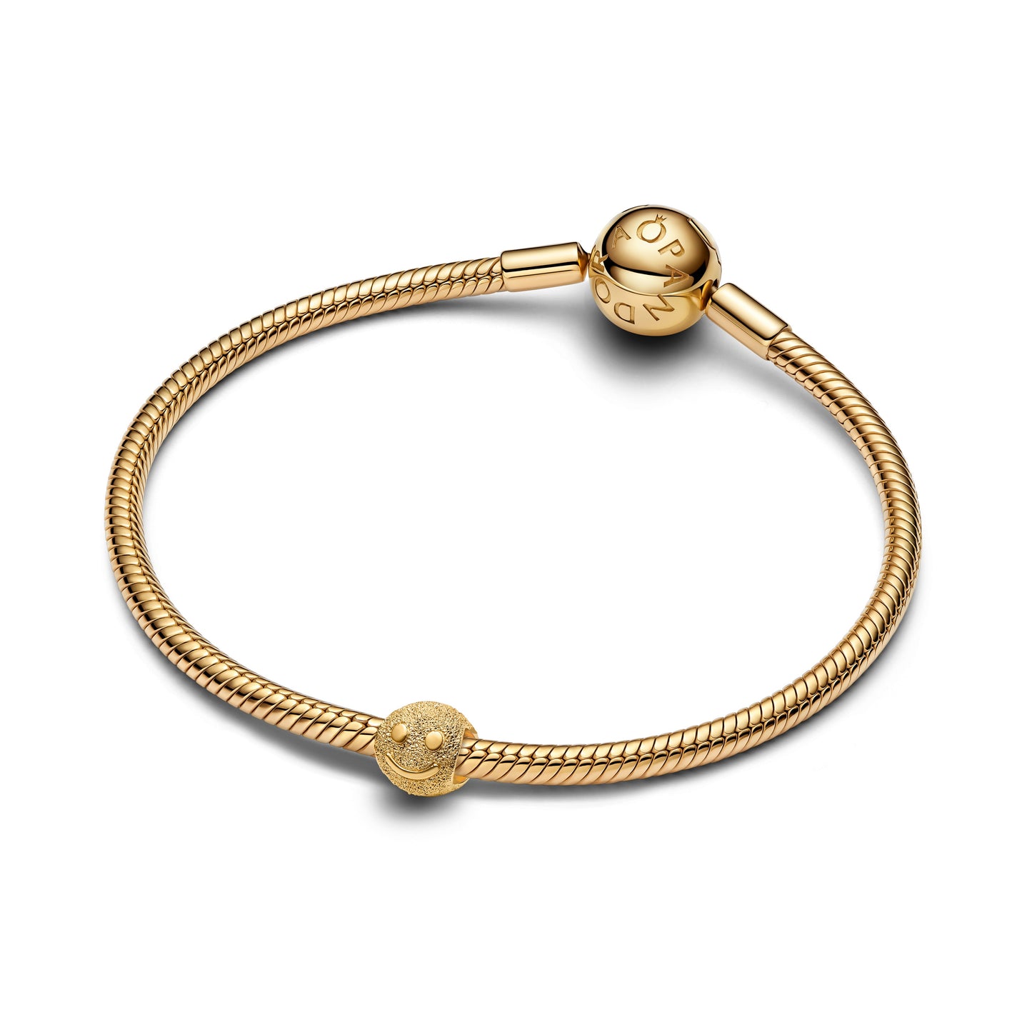 Textured Happy Face Mini Charm Premium Fashion Jewelry Gift Collection