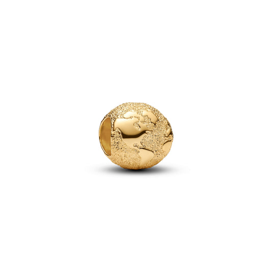 Textured Globe Mini Charm Premium Fashion Jewelry Gift Collection