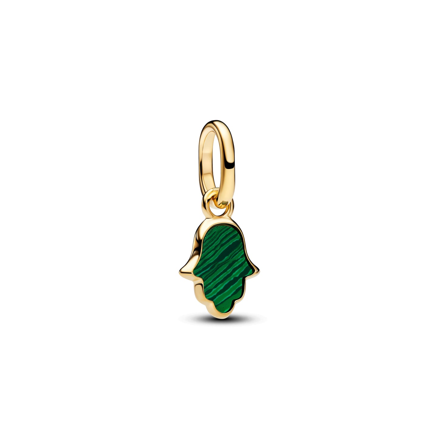 Green Hamsa Hand Mini Dangle Charm Premium Fashion Jewelry Gift Collection