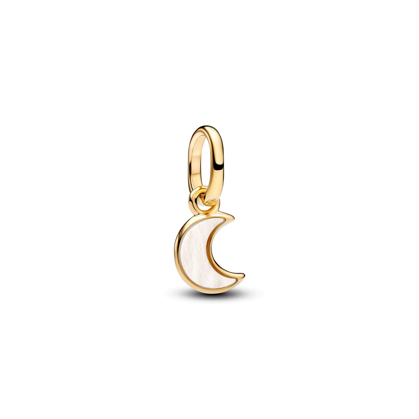White Crescent Moon Mini Dangle Charm Premium Fashion Jewelry Gift Collection
