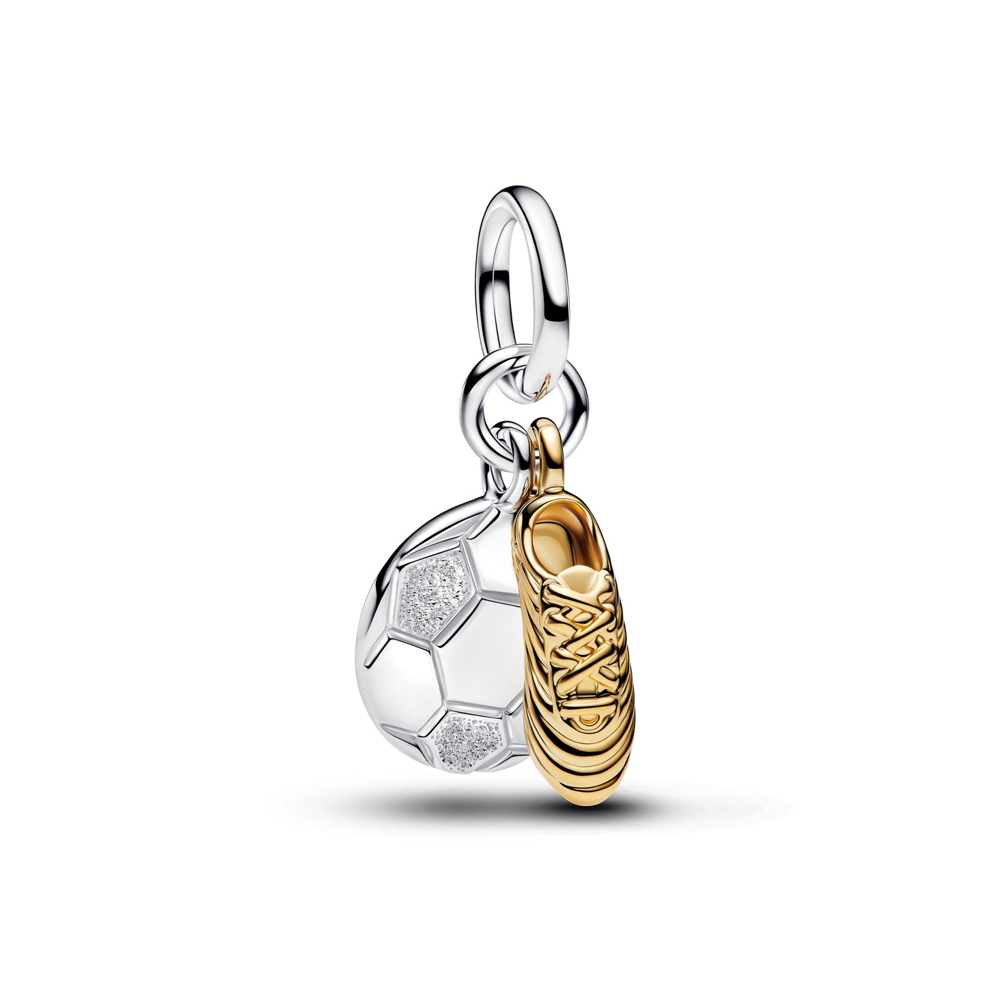 Soccer Shoe Double Dangle Charm Premium Fashion Jewelry Gift Collection