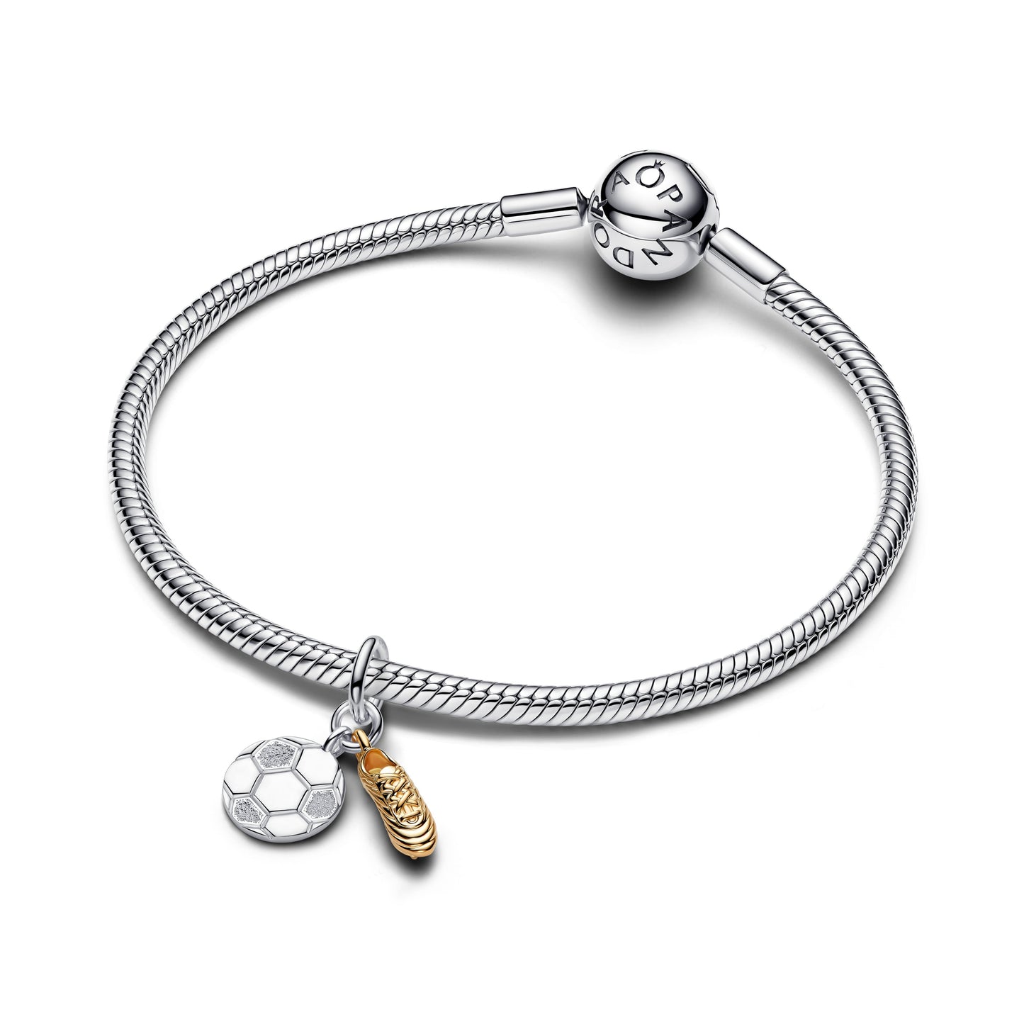 Soccer Shoe Double Dangle Charm Premium Fashion Jewelry Gift Collection
