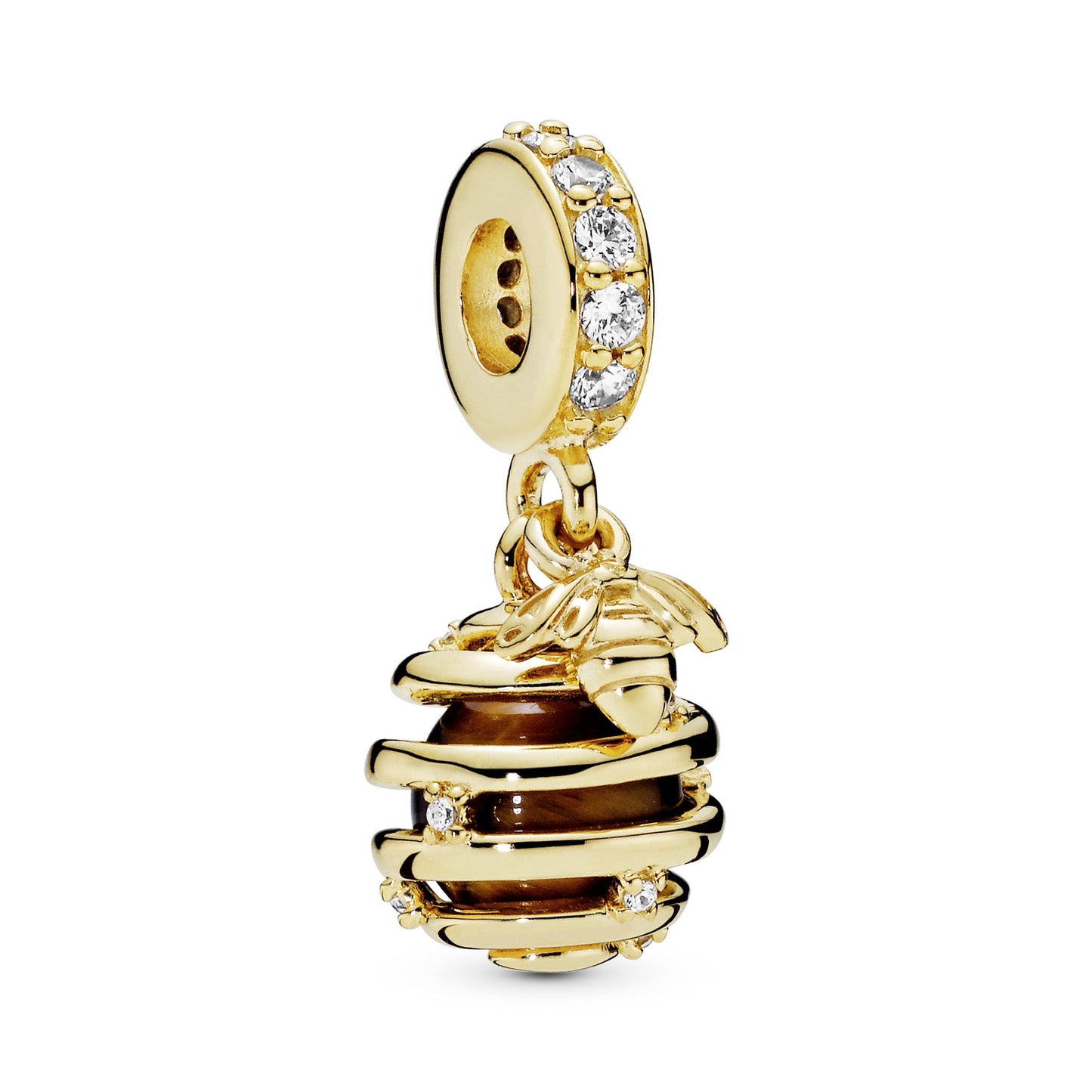Sparkling Beehive Dangle Charm Premium Fashion Jewelry Gift Collection