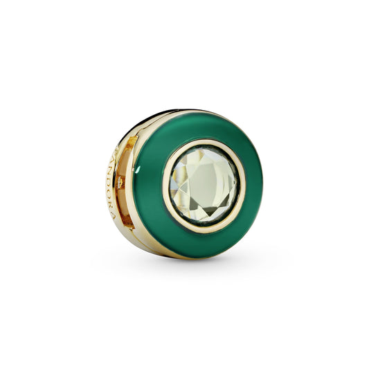 Green Circle Clip Charm Premium Fashion Jewelry Gift Collection