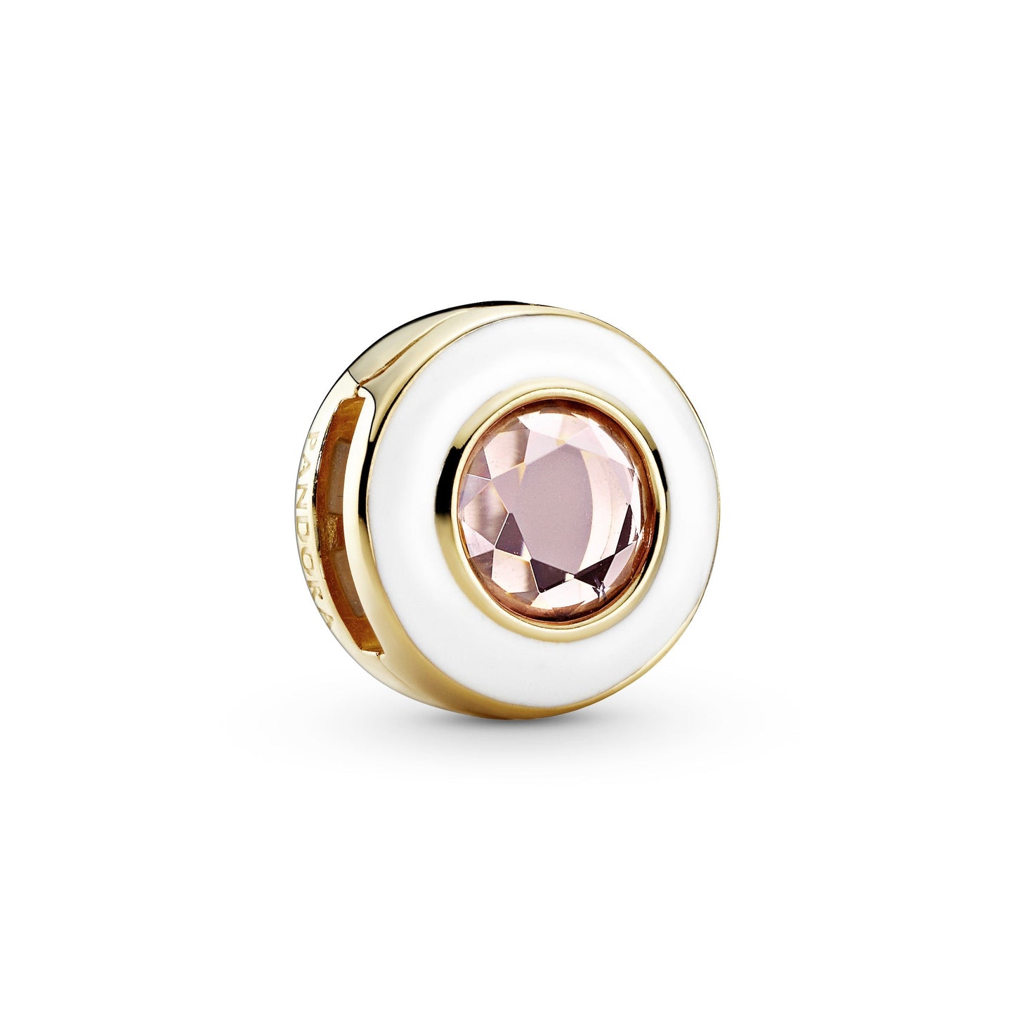 White Circle Clip Charm Premium Fashion Jewelry Gift Collection