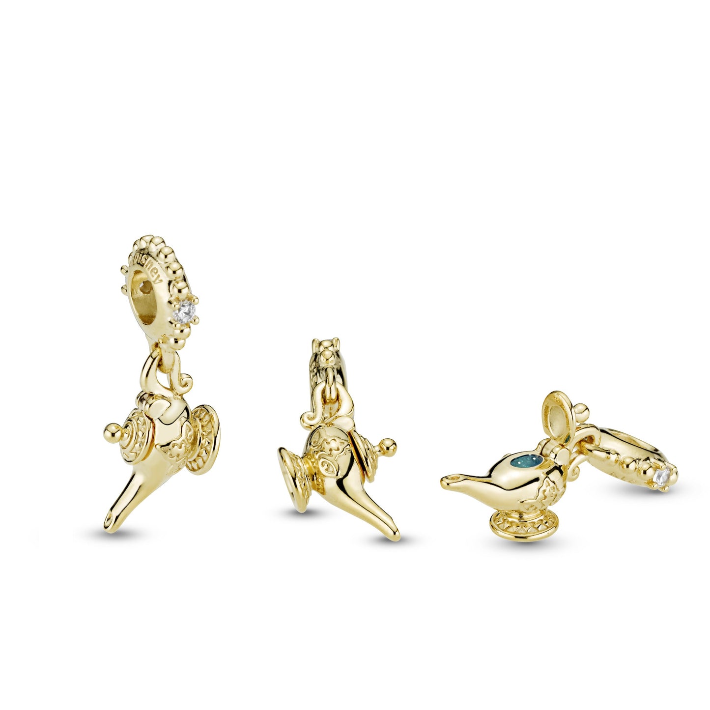Disney Aladdin Magic Lamp Dangle Charm Premium Fashion Jewelry Gift Collection