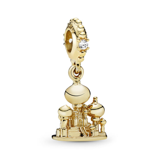 Disney Aladdin Agrabah Castle Dangle Charm Premium Fashion Jewelry Gift Collection