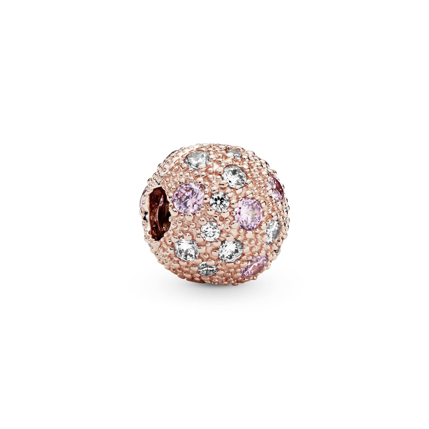 Pink Beaded Texture Clip Charm Premium Fashion Jewelry Gift Collection