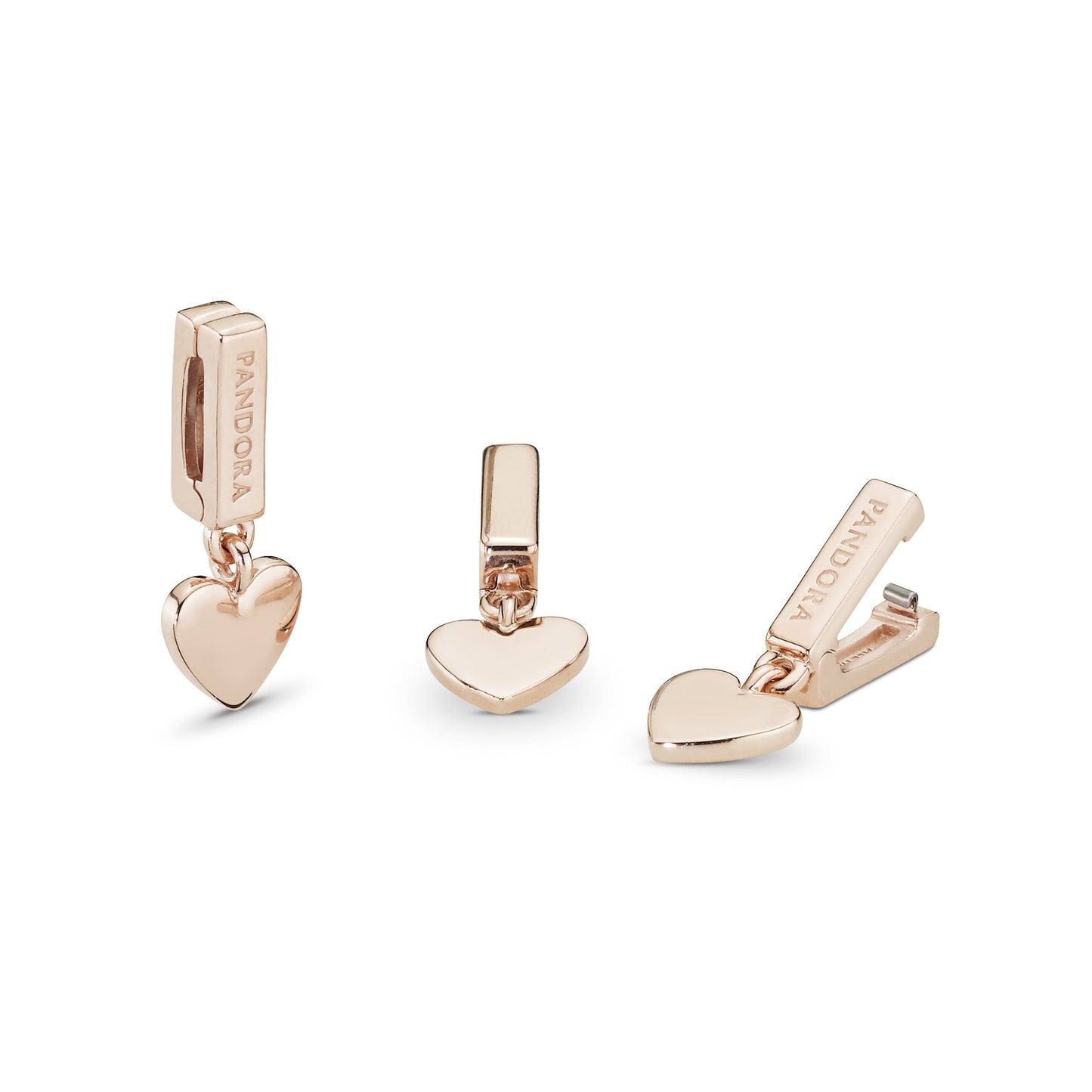 Pandora Reflexions Heart Dangle Clip Charm Premium Fashion Jewelry Gift Collection
