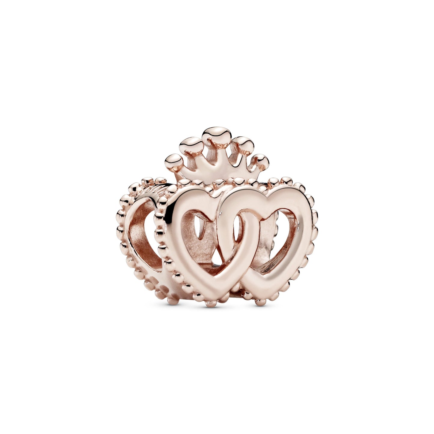 Crown and Entwined Hearts Charm Premium Fashion Jewelry Gift Collection