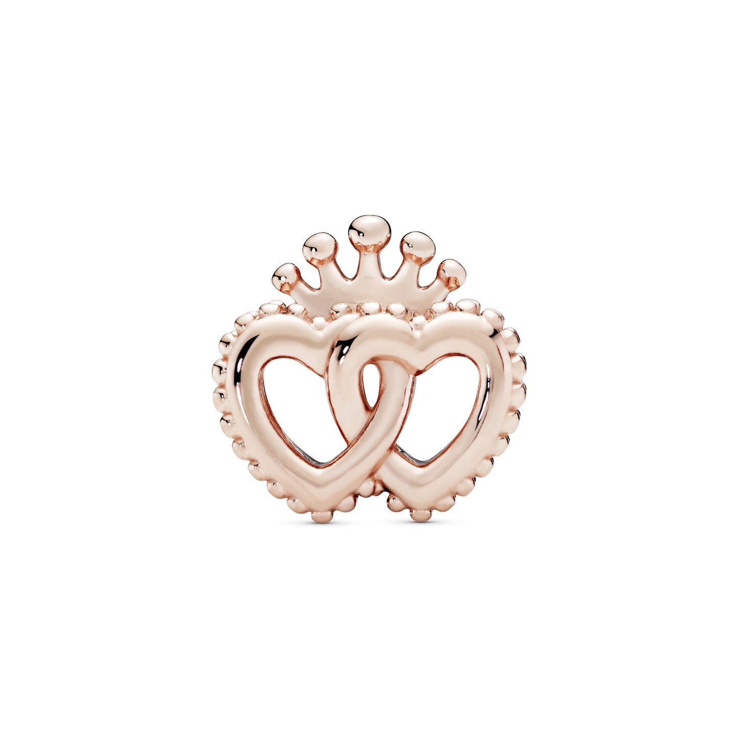 Crown and Entwined Hearts Charm Premium Fashion Jewelry Gift Collection