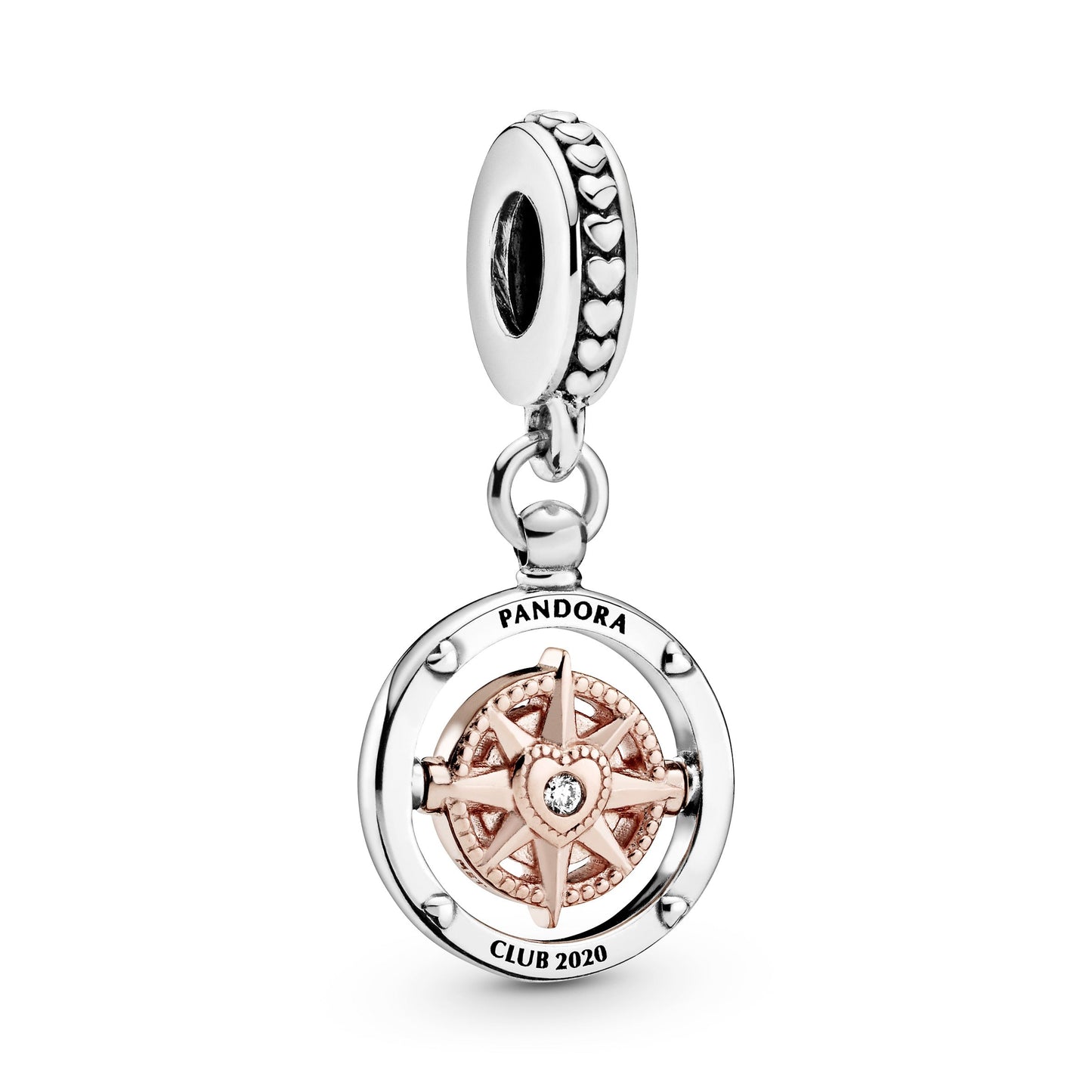 Pandora Club 2020 Compass Dangle Charm Premium Fashion Jewelry Gift Collection