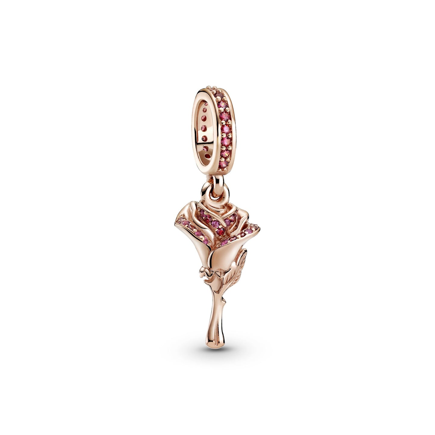 Rose Flower Dangle Charm Premium Fashion Jewelry Gift Collection