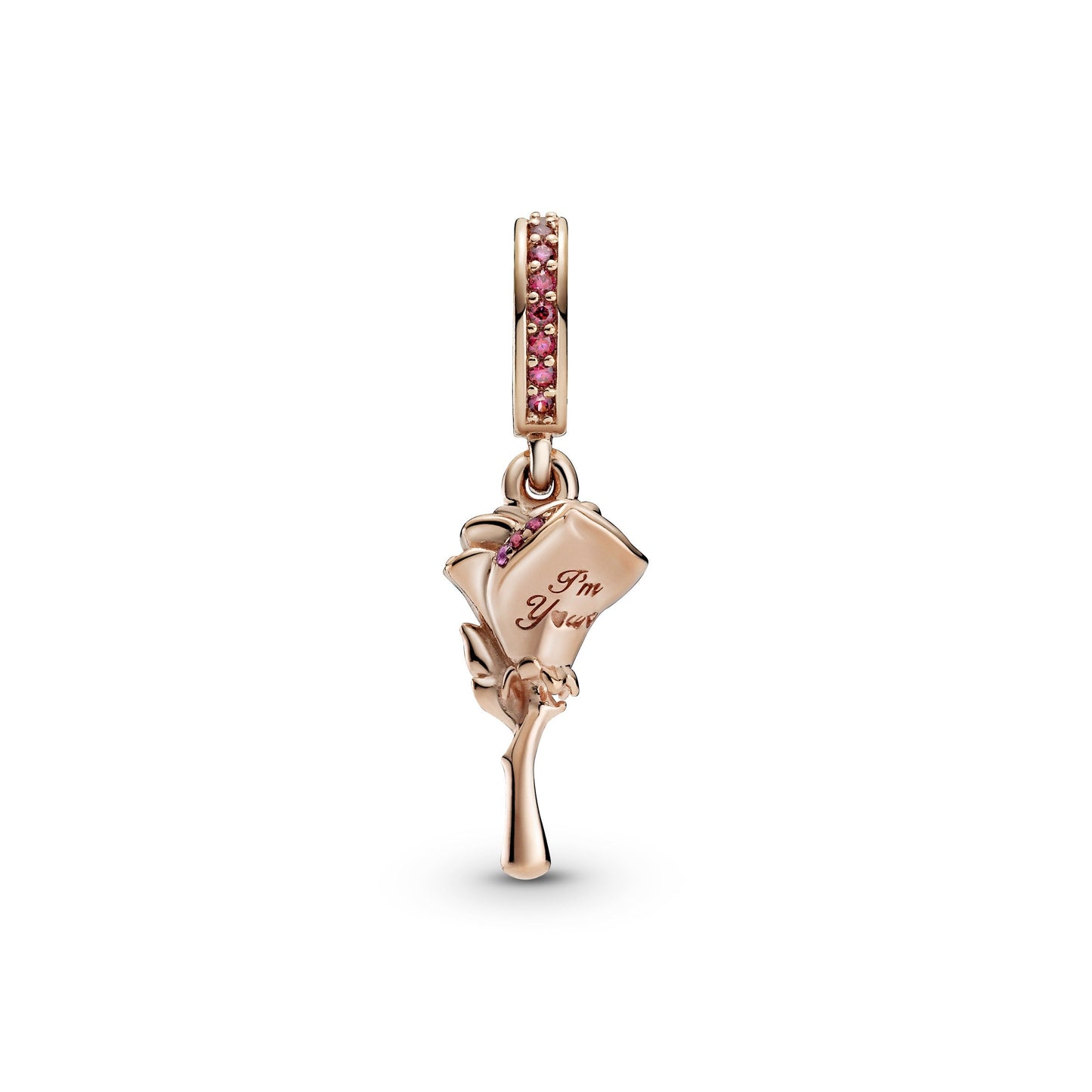 Rose Flower Dangle Charm Premium Fashion Jewelry Gift Collection