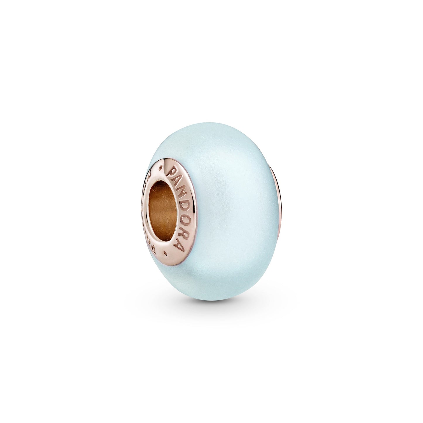 Matte Blue Murano Glass Charm Premium Fashion Jewelry Gift Collection