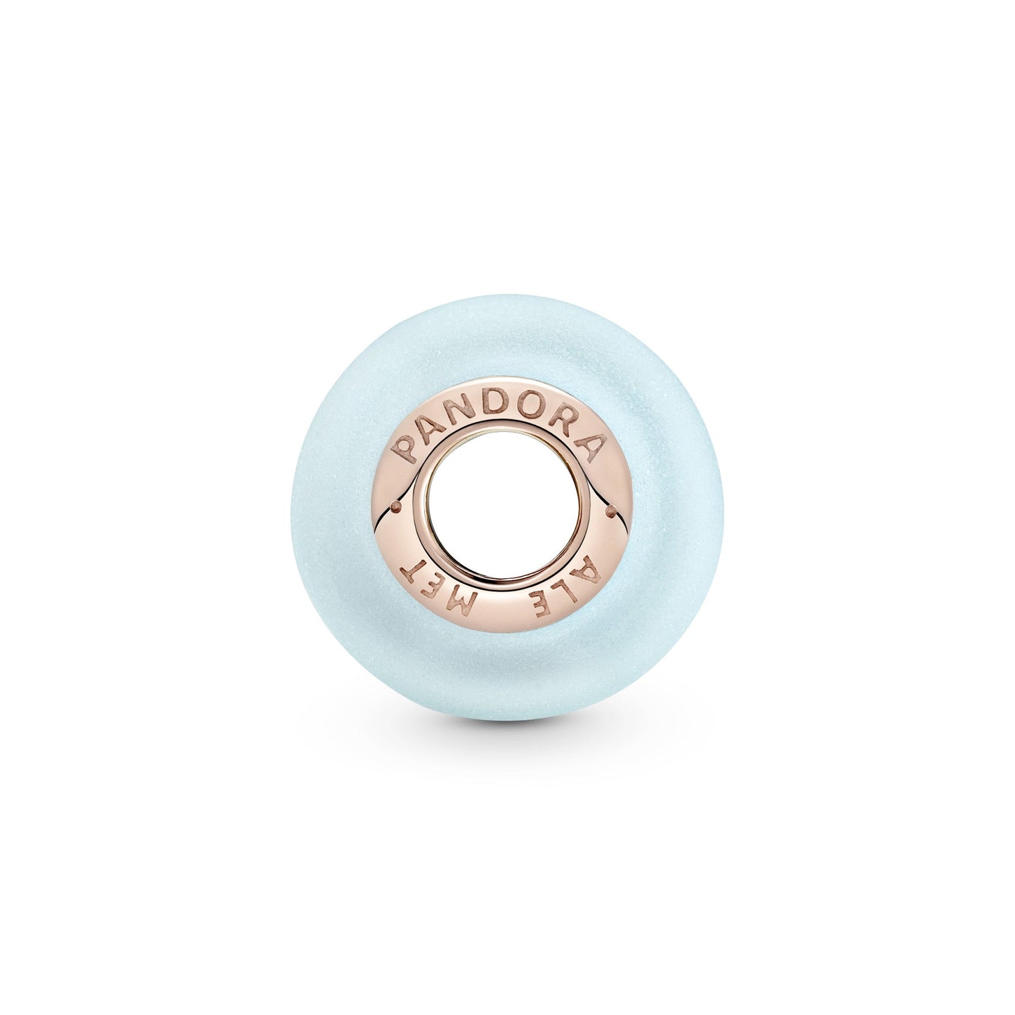 Matte Blue Murano Glass Charm Premium Fashion Jewelry Gift Collection