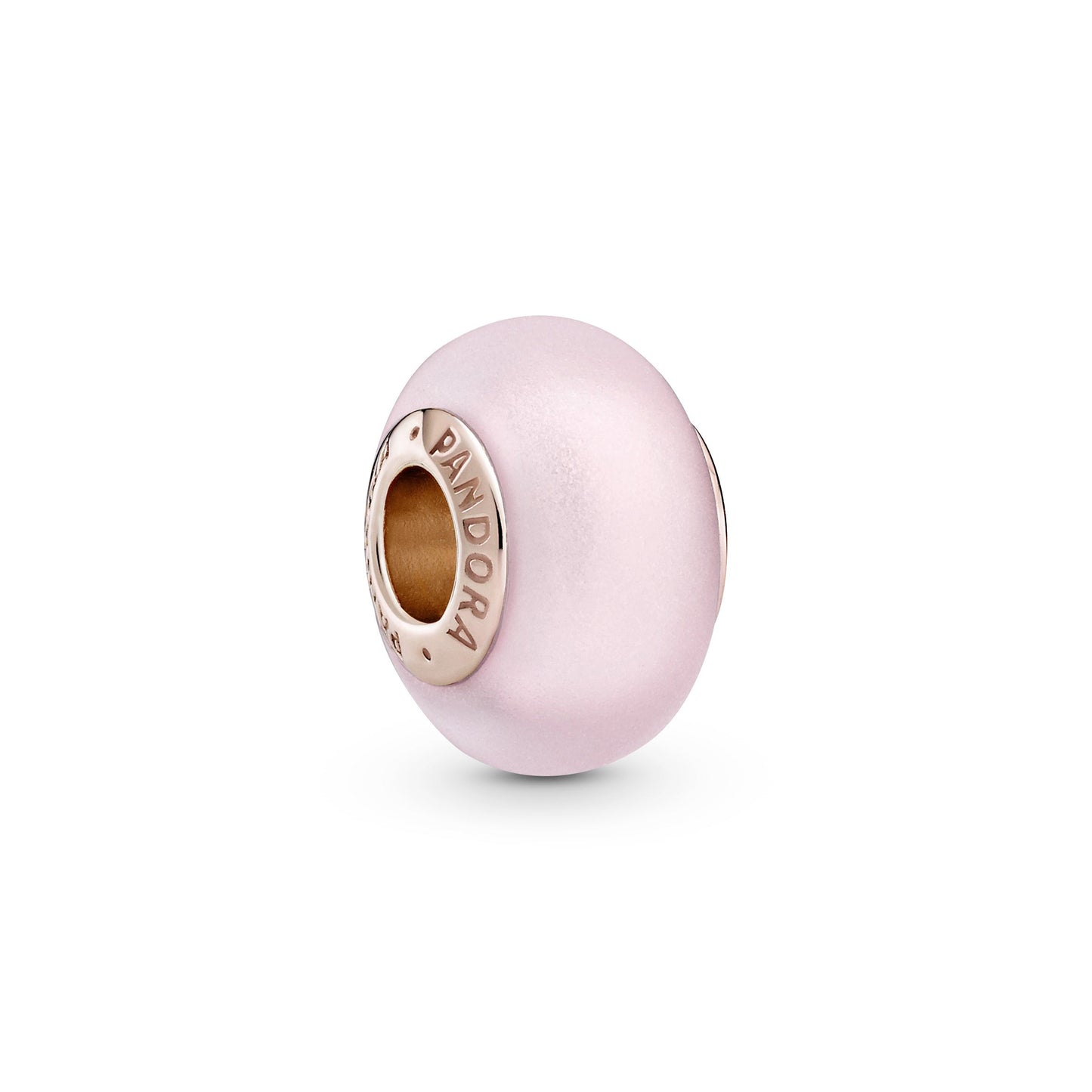 Matte Pink Murano Glass Charm Premium Fashion Jewelry Gift Collection