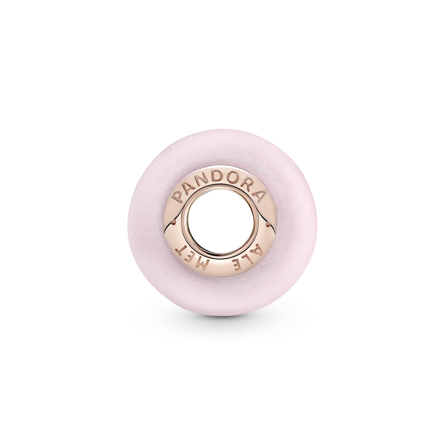 Matte Pink Murano Glass Charm Premium Fashion Jewelry Gift Collection