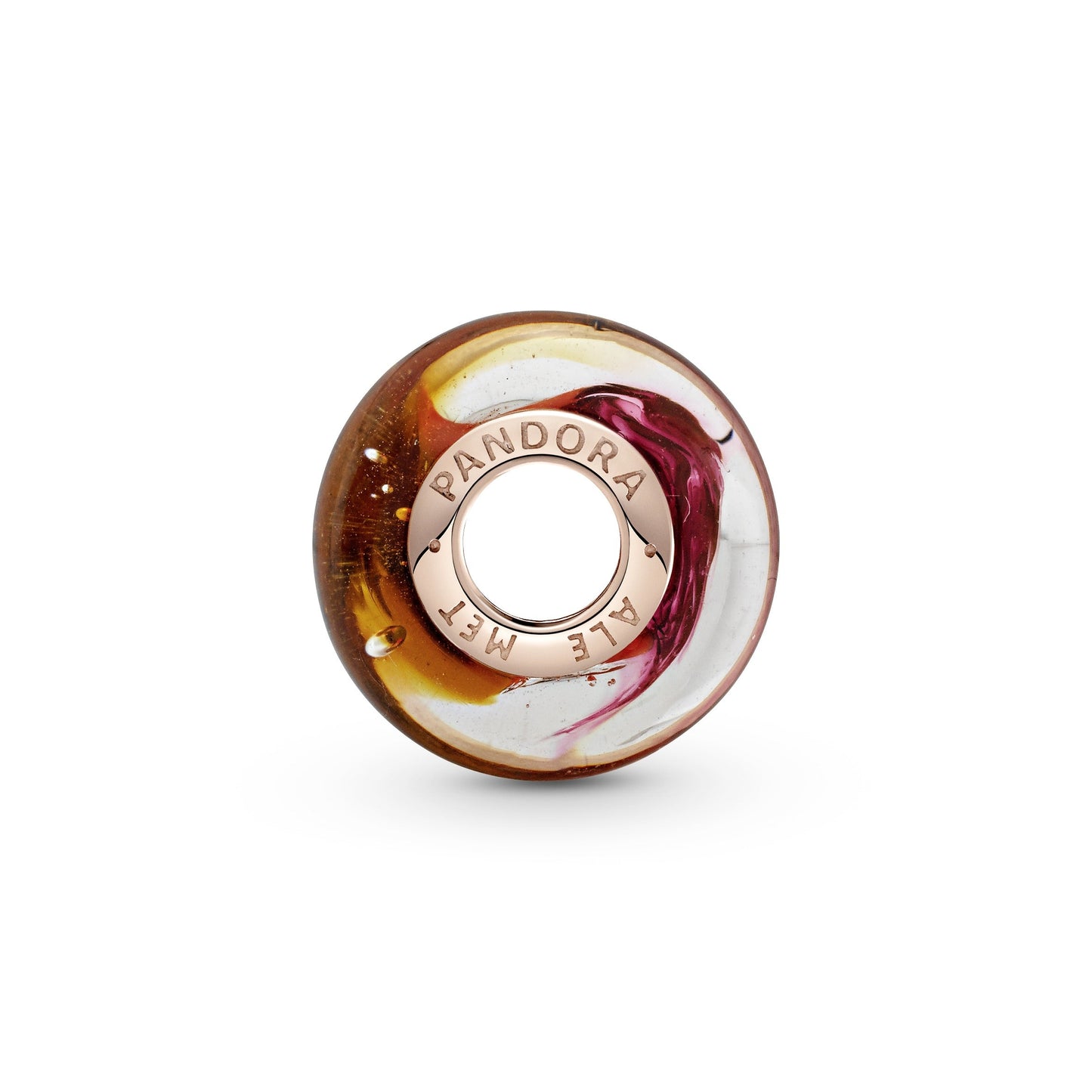 Glittering Sunset Murano Glass Charm Premium Fashion Jewelry Gift Collection