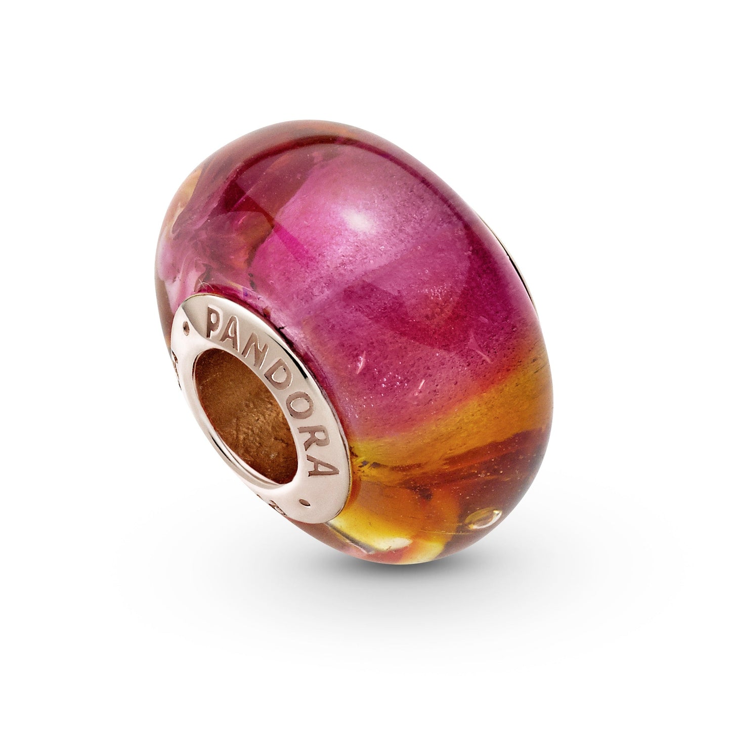 Glittering Sunset Murano Glass Charm Premium Fashion Jewelry Gift Collection