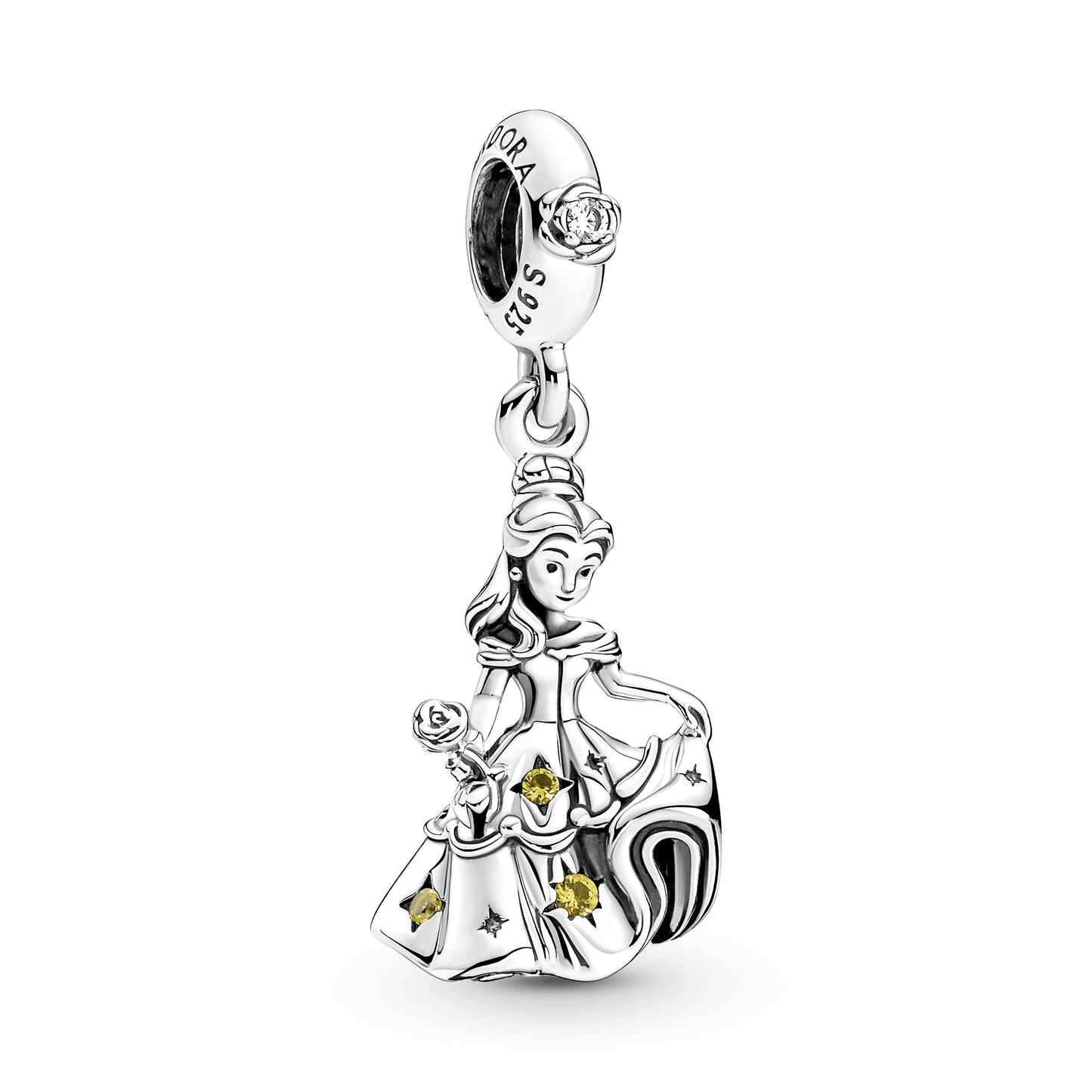 Disney Beauty and the Beast Dancing Belle Dangle Charm Premium Fashion Jewelry Gift Collection