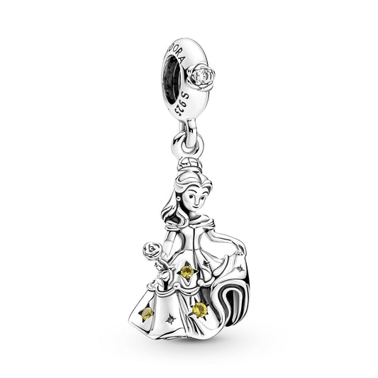 Disney Beauty and the Beast Dancing Belle Dangle Charm Premium Fashion Jewelry Gift Collection