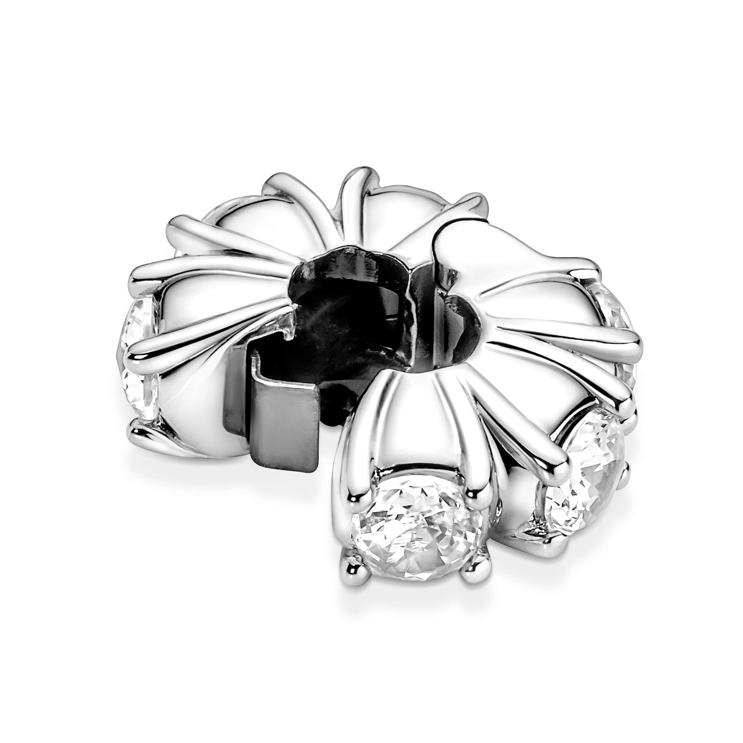 Long Pronged Sparkling Clip Charm Premium Fashion Jewelry Gift Collection
