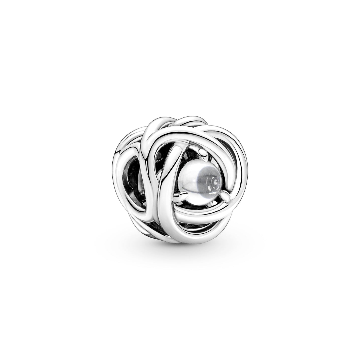 Clear Eternity Circle Charm Premium Fashion Jewelry Gift Collection