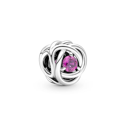 Pink Eternity Circle Charm Premium Fashion Jewelry Gift Collection