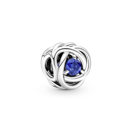 Blue Eternity Circle Charm Premium Fashion Jewelry Gift Collection