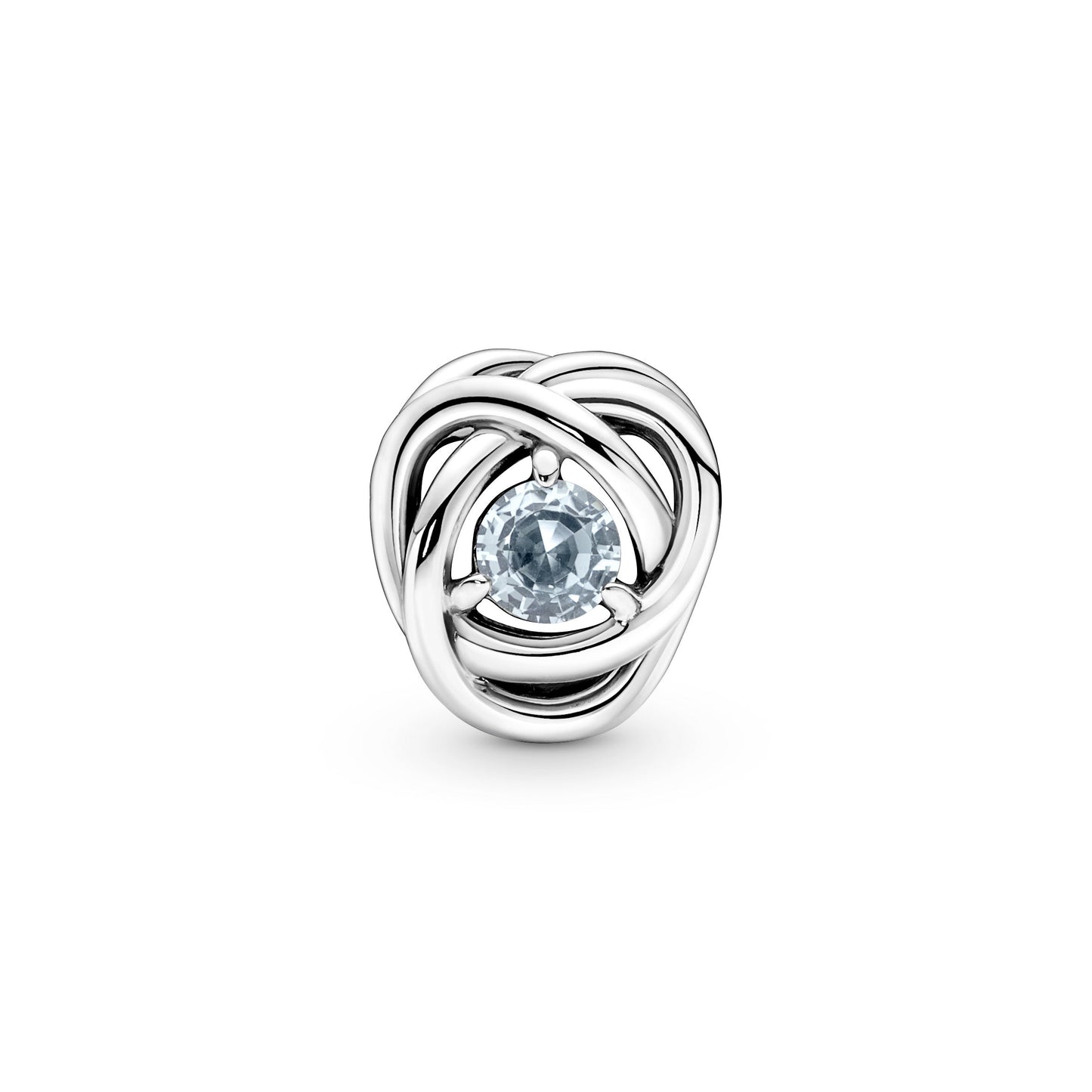 Sea Aqua Blue Eternity Circle Charm Premium Fashion Jewelry Gift Collection