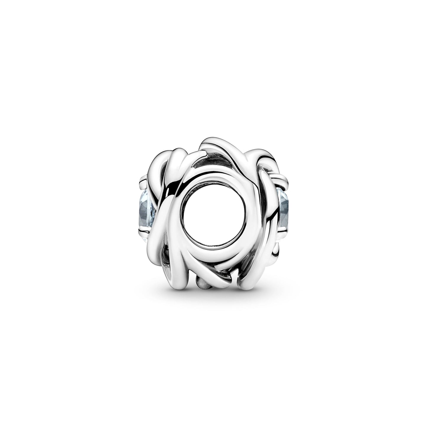 Sea Aqua Blue Eternity Circle Charm Premium Fashion Jewelry Gift Collection