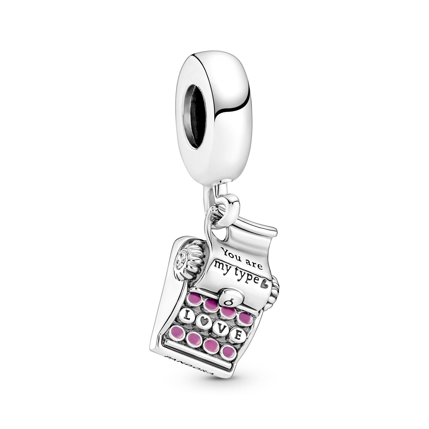 Typewriter Dangle Charm Premium Fashion Jewelry Gift Collection