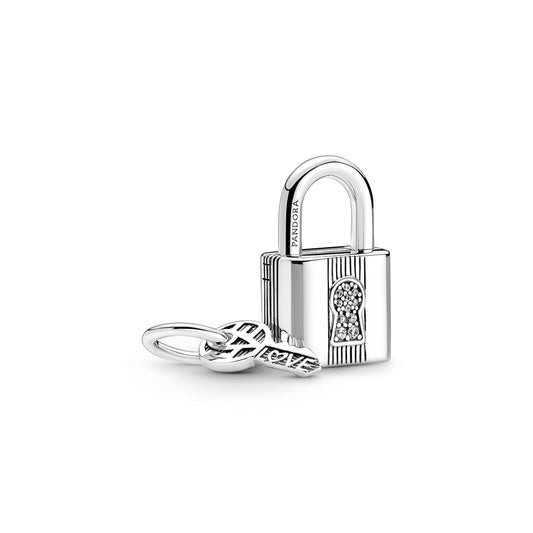 Padlock and Key Dangle Charm Premium Fashion Jewelry Gift Collection