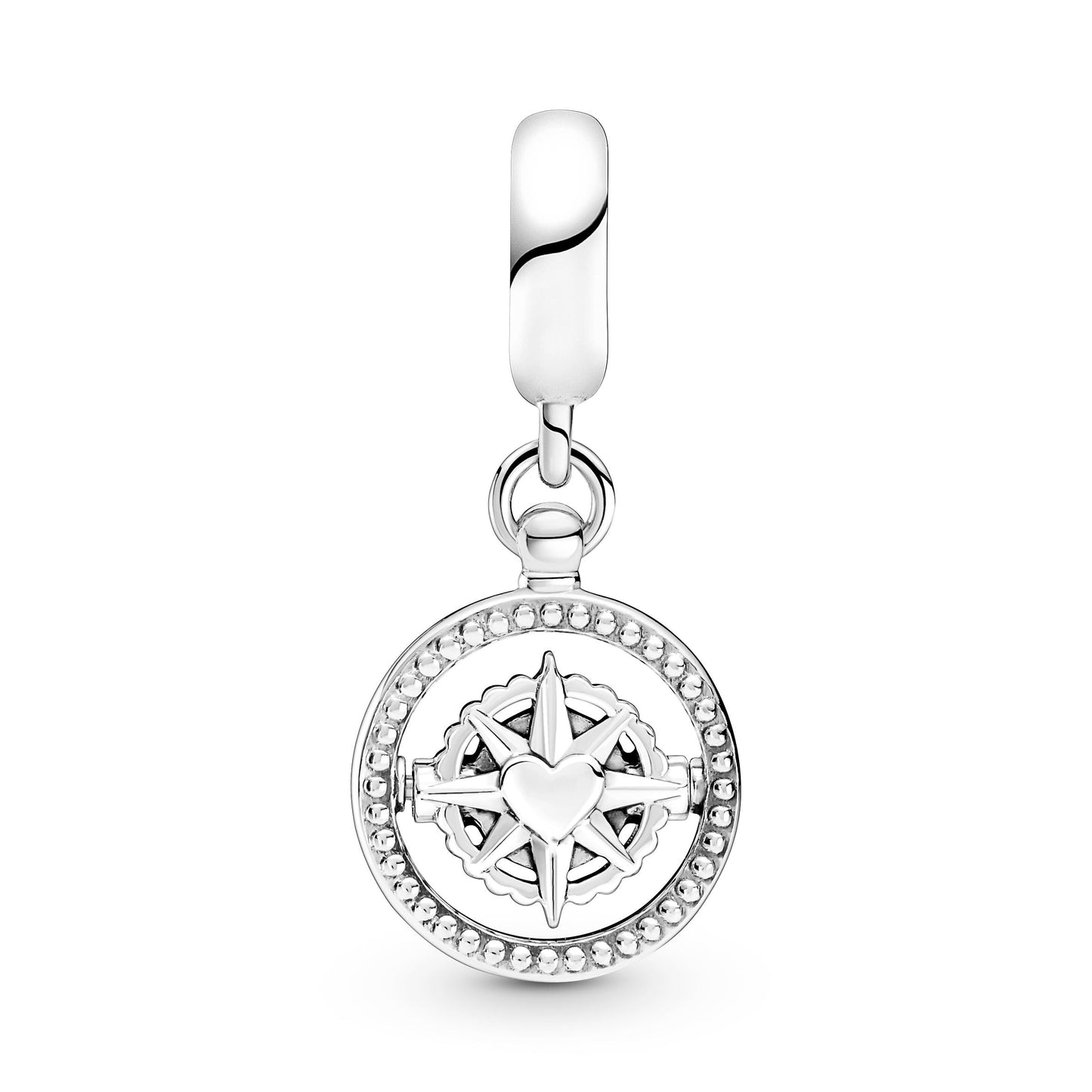 Spinning Compass Dangle Charm Premium Fashion Jewelry Gift Collection